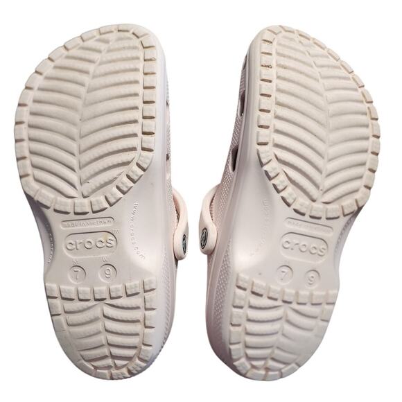 Crocs Light Pink Slip On Clog Unisex Shoes M7 W9 - Picture 6 of 7